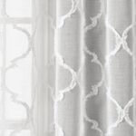 Avon Trellis Sheer Polyester Sheer Curtain Pair (Set of 2) - Chic Decora