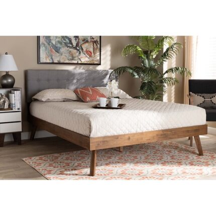 Avonlee Upholstered Platform Bed - Chic Decora