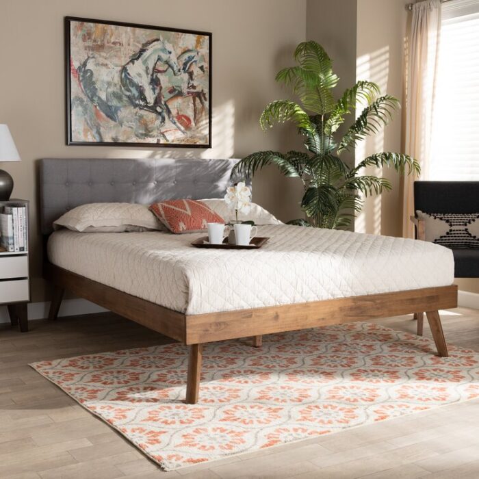 Avonlee Upholstered Platform Bed - Chic Decora