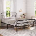 Aylena Metal Open-Frame Bed - Chic Decora