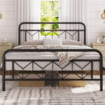 Aylena Metal Open-Frame Bed - Chic Decora