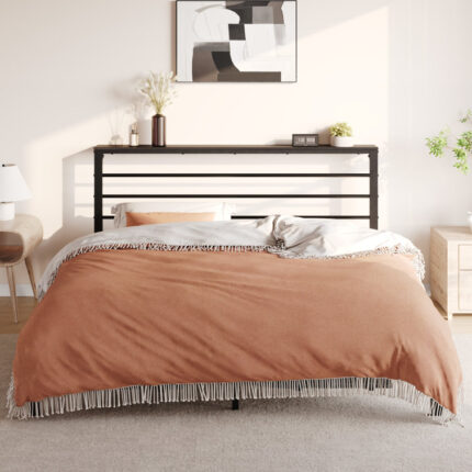 Azaruddin Metal Storage Platform Bed with Headboard Shelf - Chic Decora