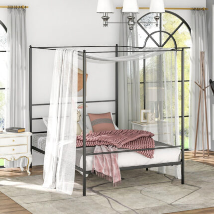 Barbaranne Metal Canopy Bed - Chic Decora