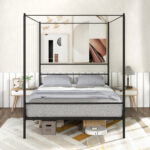 Barbaranne Metal Canopy Bed - Chic Decora