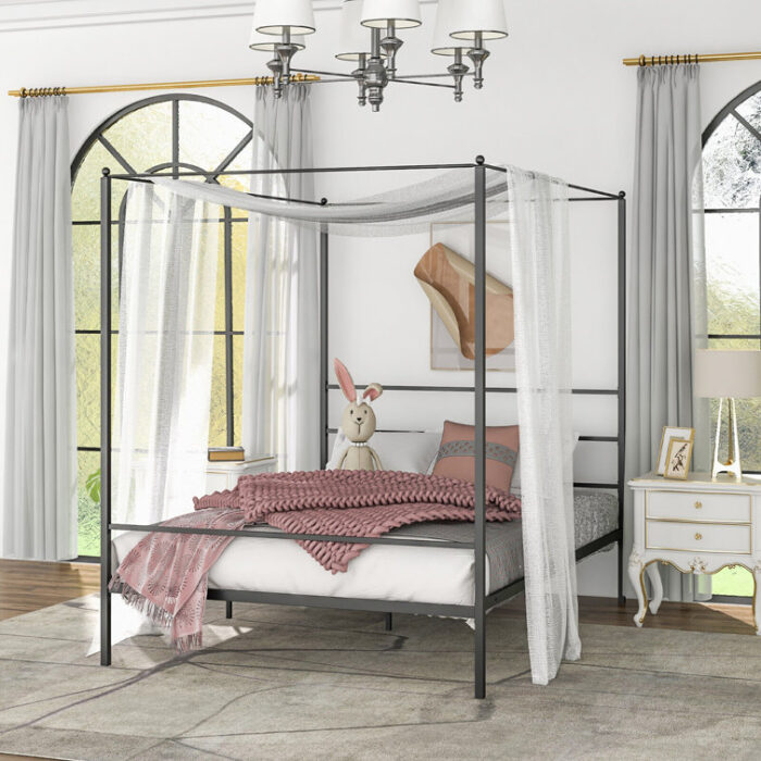 Barbaranne Metal Canopy Bed - Chic Decora