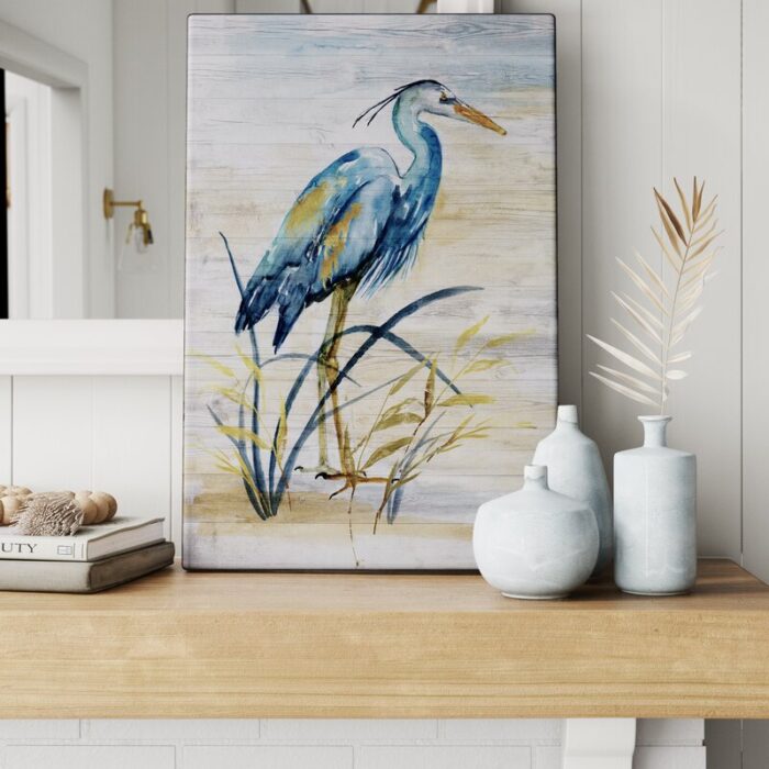 Bathilde ” Blue Heron I “ - Chic Decora