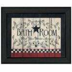 Bathroom Framed Wall Art, Bathroom Wall DÃ©cor Framed Print by Linda Spivey - Chic Decora