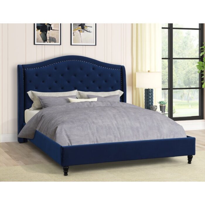 Baylum Upholstered Platform Bed - Chic Decora