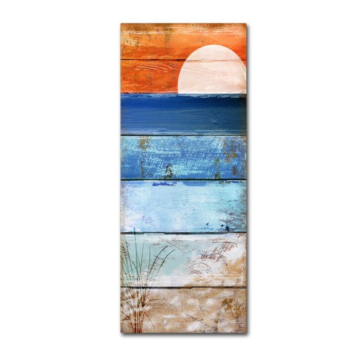 Beach Moonrise II by Color Bakery – Wrapped Canvas Print - Chic Decora