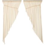 Beaverton Cotton Blend Sheer Curtain Pair (Set of 2) - Chic Decora