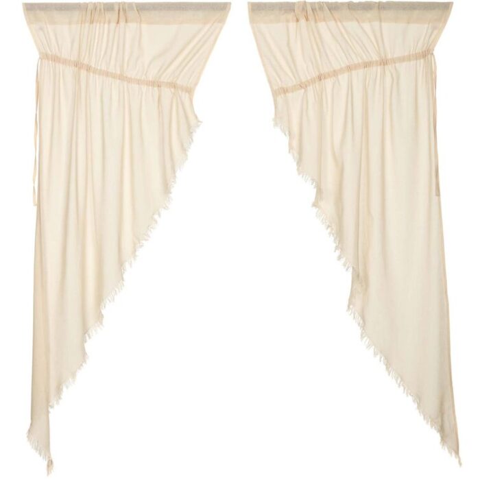 Beaverton Cotton Blend Sheer Curtain Pair (Set of 2) - Chic Decora