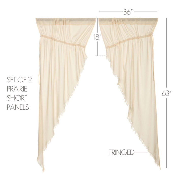 Beaverton Cotton Blend Sheer Curtain Pair (Set of 2) - Chic Decora