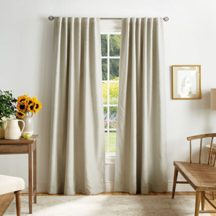 Ducharme Polyester Sheer Curtain Pair (Set of 2) - Chic Decora