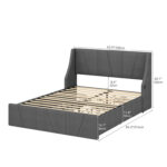 Begum Upholstered Storage Bed - Chic Decora