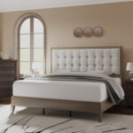 Behka Upholstered Platform Bed - Chic Decora