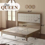 Behka Upholstered Platform Bed - Chic Decora