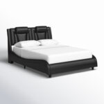 Belarmina PU Upholstered Low Profile Platform Bed with LED Light - Chic Decora