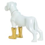 Belgrade Dog with Gold Boots Bank – 11″ tall - Chic Decora