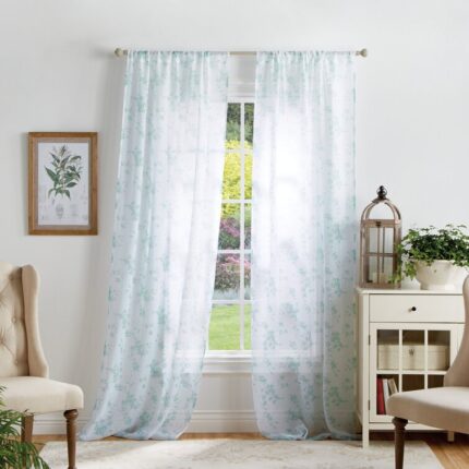 Harald Polyester Sheer Curtain Pair (Set of 2) - Chic Decora