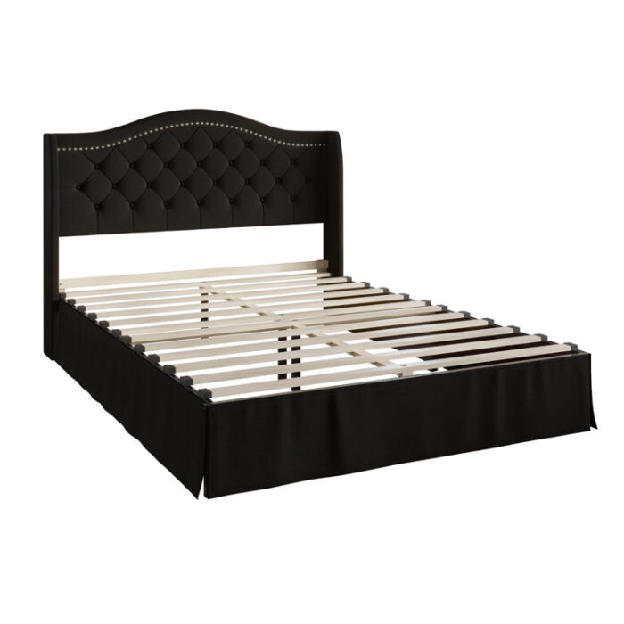 Belles Upholstered Wingback Bed - Chic Decora