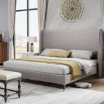 Lanton Upholstered Wingback Bed - Chic Decora