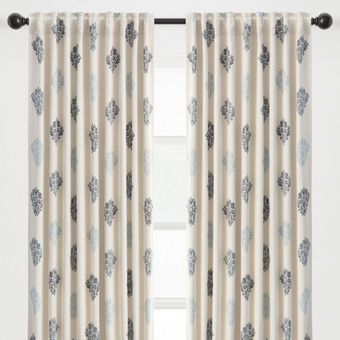 Berlina Polyester Room Darkening Curtain Pair (Set of 2) - Chic Decora