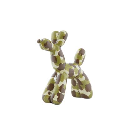 Berryessa Plus Camouflage Resin Dog Sculpture – 12″ tall - Chic Decora