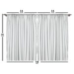 Bethany Polyester Semi Sheer Curtain Pair (Set of 2) - Chic Decora