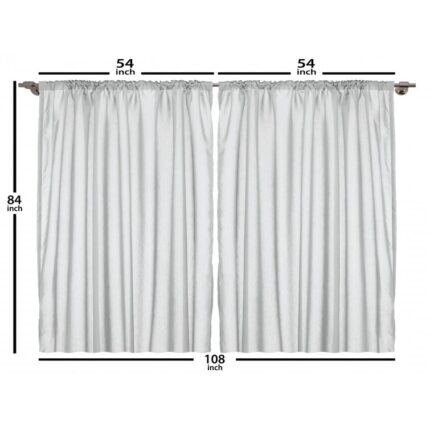 Bethany Polyester Semi Sheer Curtain Pair (Set of 2) - Chic Decora