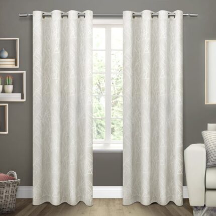 Giovanni Polyester Sheer French Door Curtain Pair (Set of 2) - Chic Decora