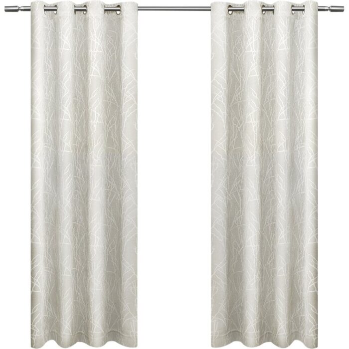 Bettine Polyester Room Darkening Curtain Pair (Set of 2) - Chic Decora