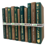 Bevers Forest Floor Decorative Books Dark Brown and Green - Chic Decora