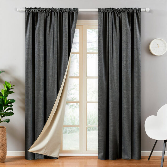 Bhargav Polyester Blackout Curtain Pair (Set of 2) - Chic Decora