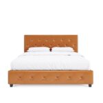 Bhaven Vegan Leather Platform Bed - Chic Decora