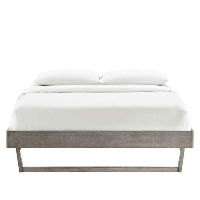 Billie Wood Platform Bed Frame - Chic Decora