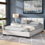 Gutzwiller Vegan Leather Platform Bed - Chic Decora