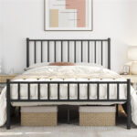 Birmati Minimalist Bed Frame with Headboard and Footboard - Chic Decora