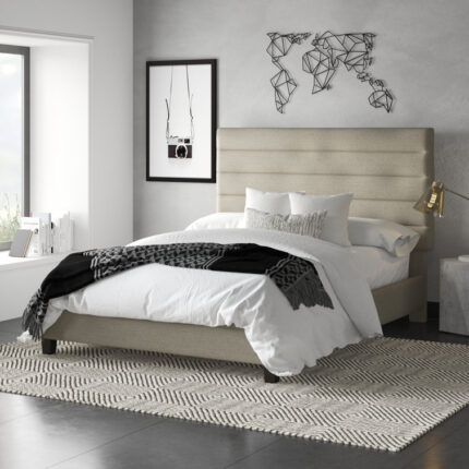 Bittinger Upholstered Standard Bed - Chic Decora