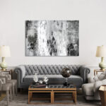 Black And White Abstract IV by PI Studio – Wrapped Canvas Print - Chic Decora