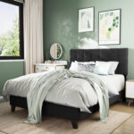 Blakely Upholstered Standard Bed - Chic Decora