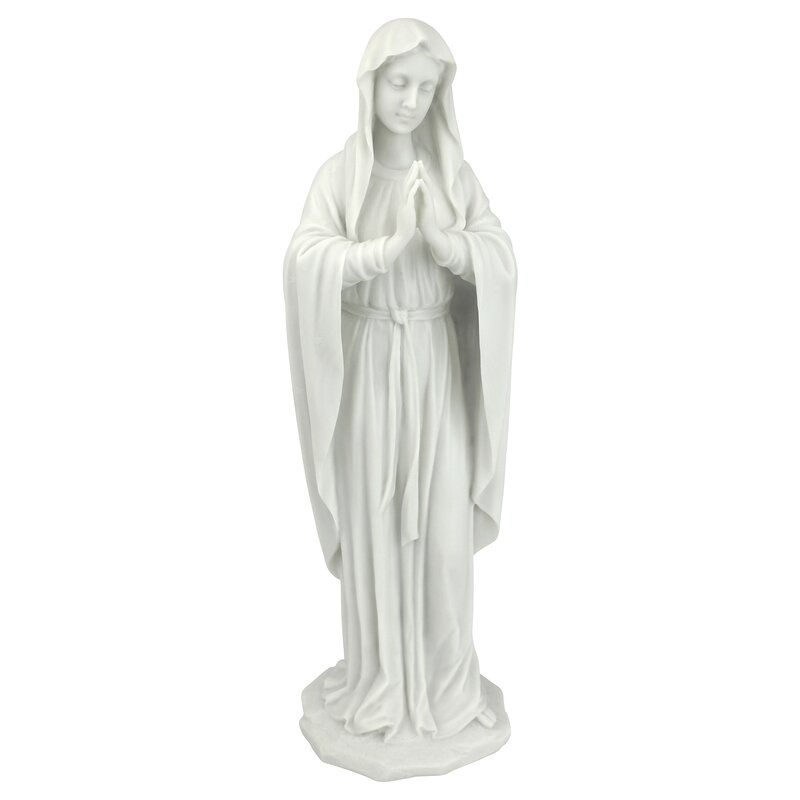 Blessed Virgin Mary Bonded Marble Statue - Chic Decora