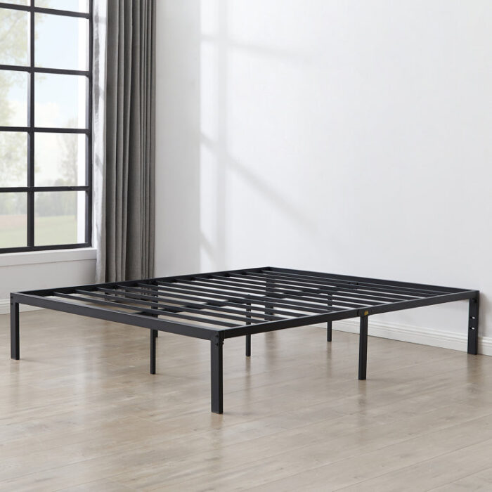 Blinni 14 Inch Heavy Duty Steel Platform Bed Frame No Box Spring Needed - Chic Decora