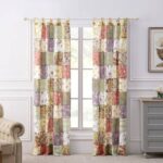 Blooming Prairie Cotton Semi Sheer Curtain Pair (Set of 2) - Chic Decora