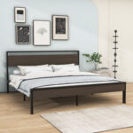 Bloomington Metal Platform Bed with Headboard - Chic Decora