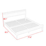 Bloomington Metal Platform Bed with Headboard - Chic Decora