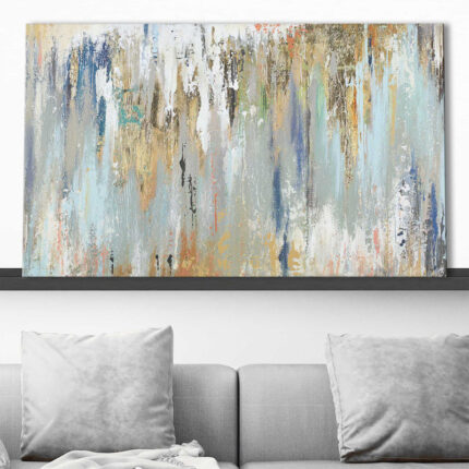 Blue Gold Illusion – Painting Canvas - Chic Decora