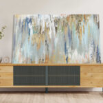 Blue Gold Illusion – Painting Canvas - Chic Decora