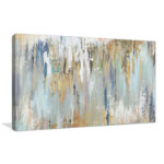 Blue Gold Illusion – Painting Canvas - Chic Decora