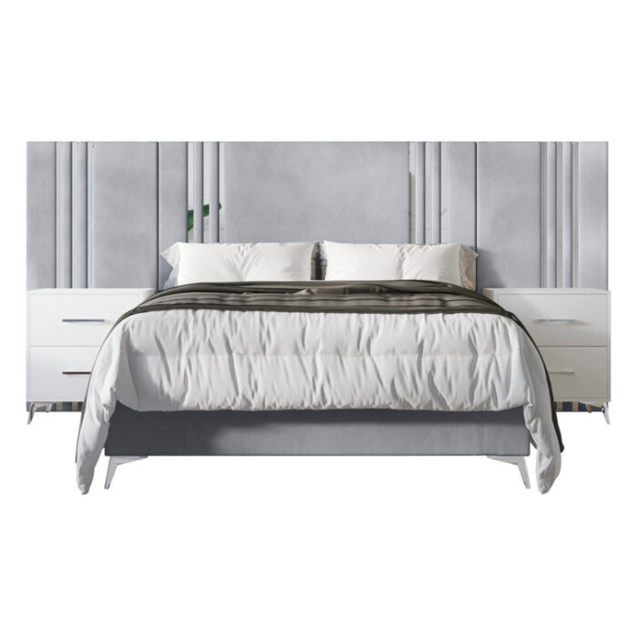 Blus Upholstered Bed - Chic Decora