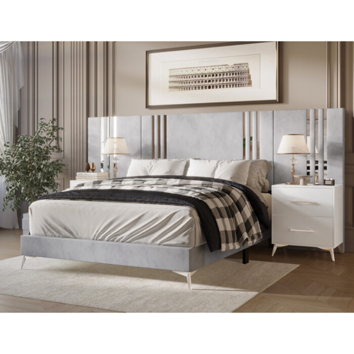 Blus Upholstered Bed - Chic Decora